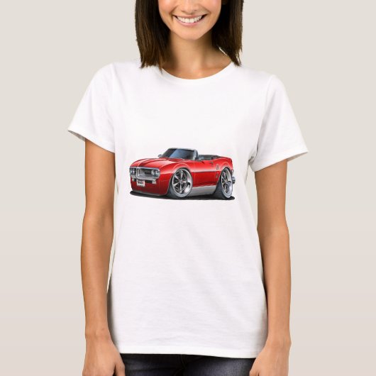 1967 Firebird Red Convertible T-shirt (Voorkant)