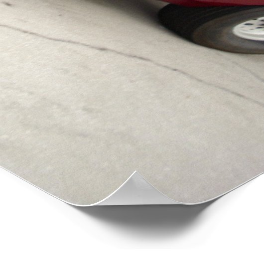 1967 Flame Red SS 396 Camaro Poster (Hoek)