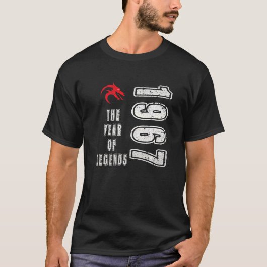1967 geboortejaar 1967 Jaar van de Legenda T-shirt (Voorkant)