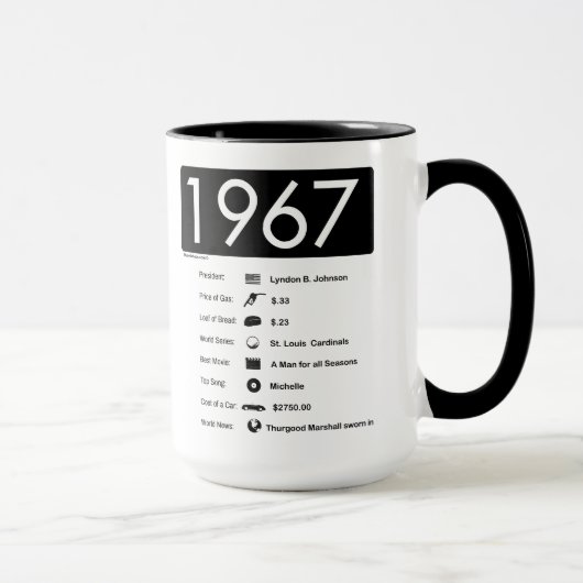 1967 - Geweldig jaar (15 oz.) KoffieMok Mok (Rechts)