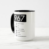 1967 - Geweldig jaar (15 oz.) KoffieMok Mok (Voorkant links)
