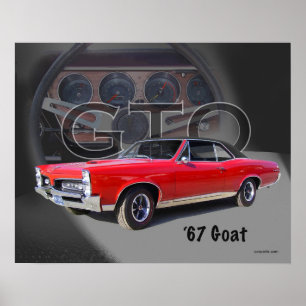 1967 GTO-"Geitenmot"-moestril art. Poster