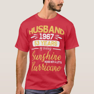 1967 Hus 53 jaar zonneschijn gemengd met uur T-shirt