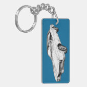 1967 Illustratie Buick Riviera Sleutelhanger (Voorkant Links)