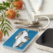 1967 Illustratie Buick Riviera Sleutelhanger (Voorkant Rechts)