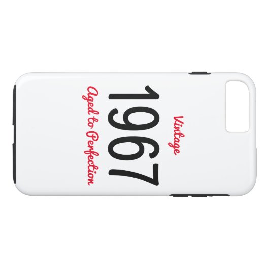  1967 jaar met perfecte geboortegrond Case-Mate iPhone case (Achterkant (Horizontaal))