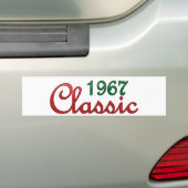 1967 Klassiek Bumpersticker (Op auto)