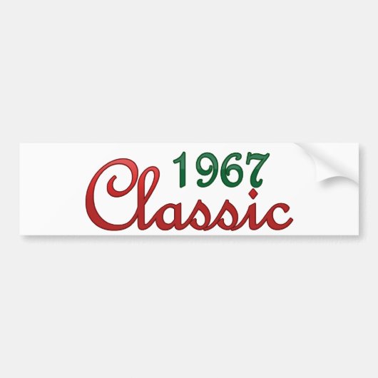 1967 Klassiek Bumpersticker (Voorkant)