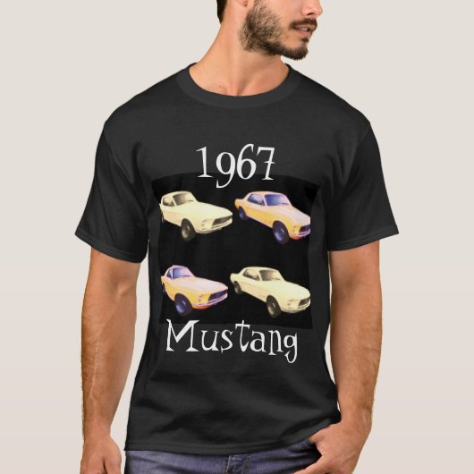 1967 Mustang Pixels T-shirt (Voorkant)