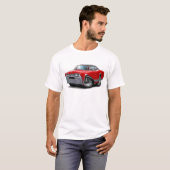 1967 Olds Cutlass Red-Black Car T-shirt (Voorkant volledig)