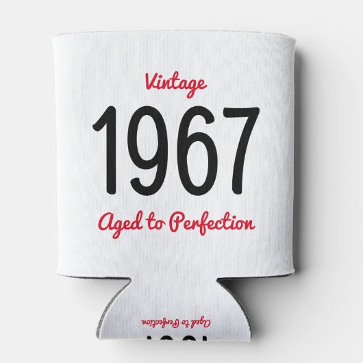  1967 oud tot perfectie 50 verjaardagscadeau blikjeskoeler (Achterkant)