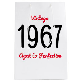  1967 oud tot perfectie 50 verjaardagsfeestje medium cadeauzakje