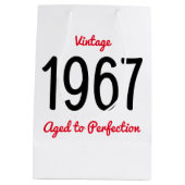  1967 oud tot perfectie 50 verjaardagsfeestje medium cadeauzakje (Achterkant)