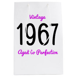  1967 oud tot perfectie 50 verjaardagsfeestje medium cadeauzakje