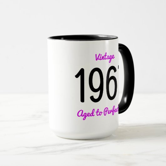  1967 oud tot perfectie 50 verjaardagsfeestje mok (Voorkant rechts)