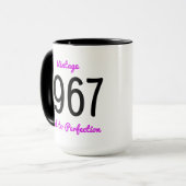  1967 oud tot perfectie 50 verjaardagsfeestje mok (Voorkant links)