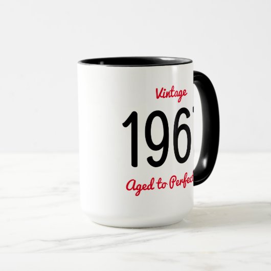  1967 oud tot perfectie 50 verjaardagsfeestje mok (Voorkant rechts)