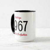  1967 oud tot perfectie 50 verjaardagsfeestje mok (Voorkant links)