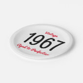  1967 oud tot perfectie 50 verjaardagsfeestje papieren bordje (Gekanteld)