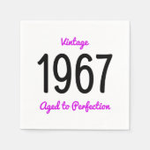  1967 oud tot perfectie 50 verjaardagsfeestje servetten (Voorkant)