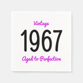  1967 oud tot perfectie 50 verjaardagsfeestje servetten