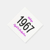  1967 oud tot perfectie 50 verjaardagsfeestje servetten (Hoek)