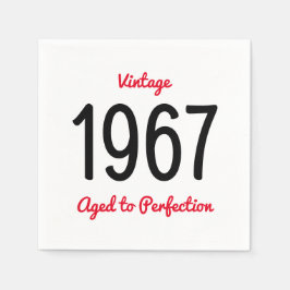  1967 oud tot perfectie 50 verjaardagsfeestje servetten