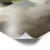 1967 Pontiac GTO and American Flag Foto Afdruk (Hoek)