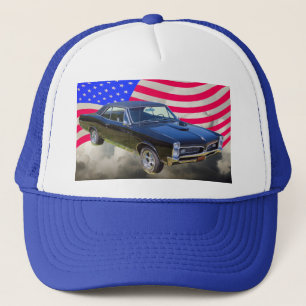 1967 Pontiac GTO and American Flag Trucker Pet