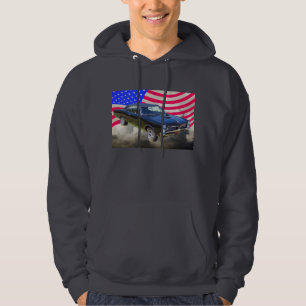 1967 Pontiac GTO en Amerikaanse vlag Hoodie
