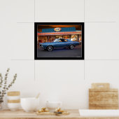 1967 Pontiac GTO Muscle Car Drive-In Poster (Keuken)