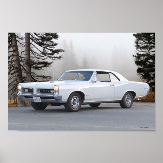 1967 Pontiac GTO White Goat II Poster (Voorkant)