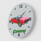 1967 red convertible Camaro Muscle Car Grote Klok (Hoek)