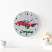 1967 red convertible Camaro Muscle Car Grote Klok (Huis)