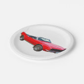 1967 Rood Converteerbare Camaro-spier Papieren Bordje (Gekanteld)