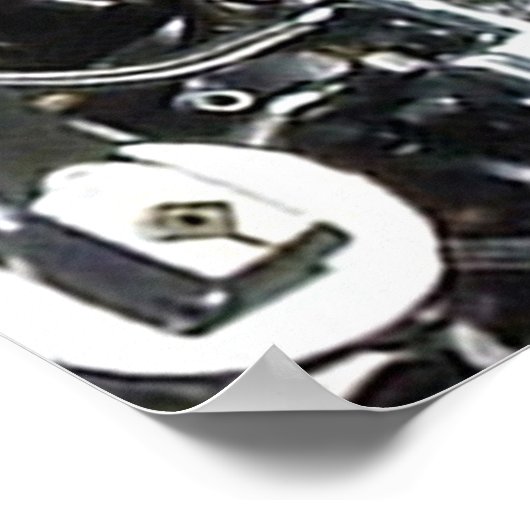 1967 Shovelhead Engine Poster (Hoek)