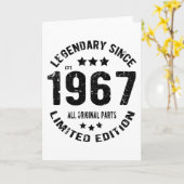 1967  verjaardag kaart (Gele Bloem)