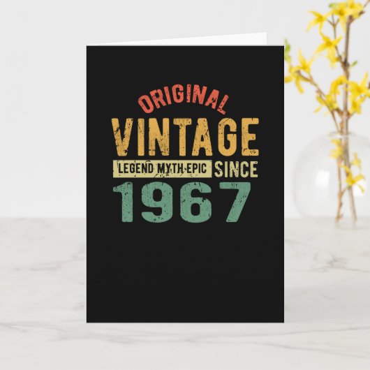 1967  verjaardag kaart (Gele Bloem)