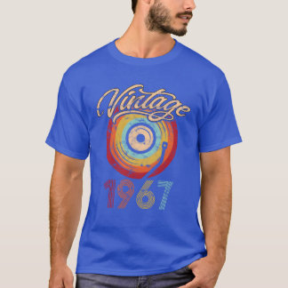 1967 Verjaardag Vinyl Vintage cadeau T-shirt