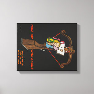 1967 Weekdoek voor kinderboeken Canvas Afdruk