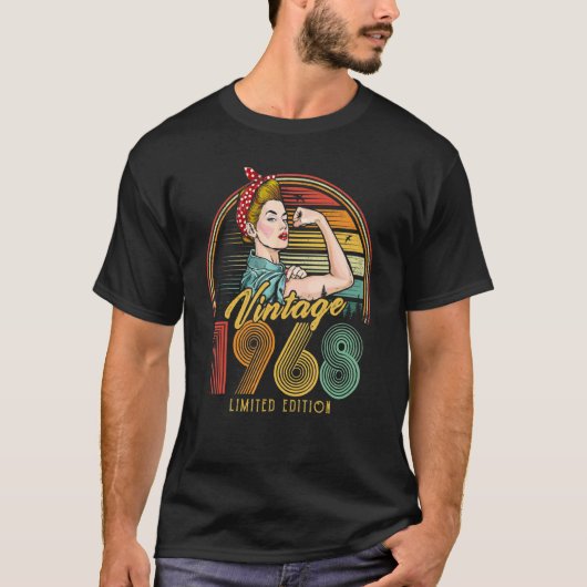  1968 1968 54e verjaardag 54 jaar oud 1 t-shirt (Voorkant)