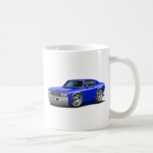 1968-1969 Chevelle Blue Car Koffiemok (Rechts)