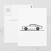 1968 1969 Plymouth Barracuda Briefkaart (Voorkant / Achterkant)