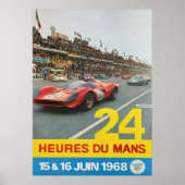 1968 24 HEURES DU MANS POSTER (Voorkant)