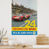 1968 24 HEURES DU MANS POSTER (Keuken)