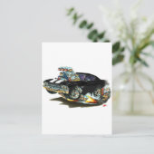 1968-69 Chevelle Black-White-auto Briefkaart (Staand voorkant)