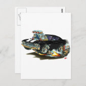 1968-69 Chevelle Black-White-auto Briefkaart (Voorkant / Achterkant)