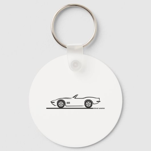 1968-69 Corvette Cabrio Sleutelhanger (Voorkant)