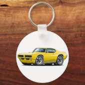 1968-69 GTO Gele auto Sleutelhanger (Voorkant)