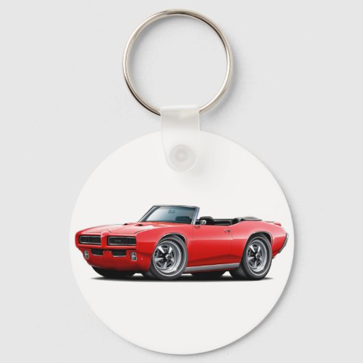 1968-69 GTO Red Convertible Sleutelhanger (Voorkant)